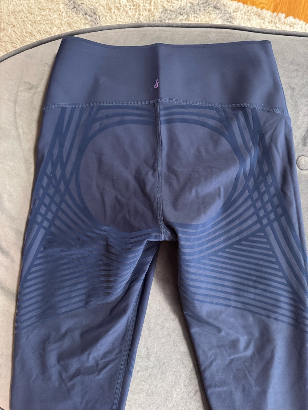 Franka Lift & Curve Body Sculpt 7/8 Reversible Leggings Navy Blue  S/M LN Active
